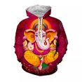 thumbnail image 3 of Nueva sudadera con capucha con gráficos 3D del dios mono indio Hanuman para hombres y mujeres, ropa con estampado de figura de mito hindú, sudadera con capucha de diseñador superior, 3 of 5