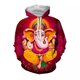 thumbnail image 3 of Nueva sudadera con capucha con gráficos 3D del dios mono indio Hanuman para hombres y mujeres, ropa con estampado de figura de mito hindú, sudadera con capucha de diseñador superior, 3 of 5