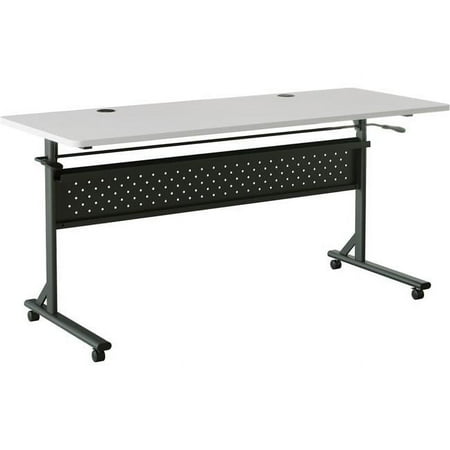 UPC: 0035255607667 | Lorell LLR60766 24 x 60 in. Shift 2.0 Flip & Nesting Mobile Table Grey