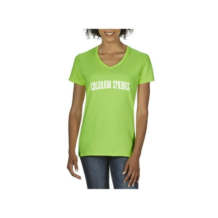 Colorado Springs Women V-Neck T-Shirt