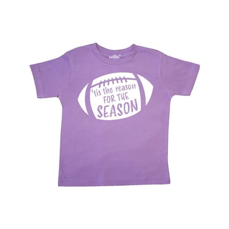 

Inktastic Tis the Reason for the Season White Football Silhouette Gift Toddler Boy or Toddler Girl T-Shirt