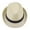 Warm White, variant on Women Men Hat Unisex Casual Contrast Color Curled Brim Braided Sunscreen Foldable Outdoor Travel Panama Cowboy Headwear