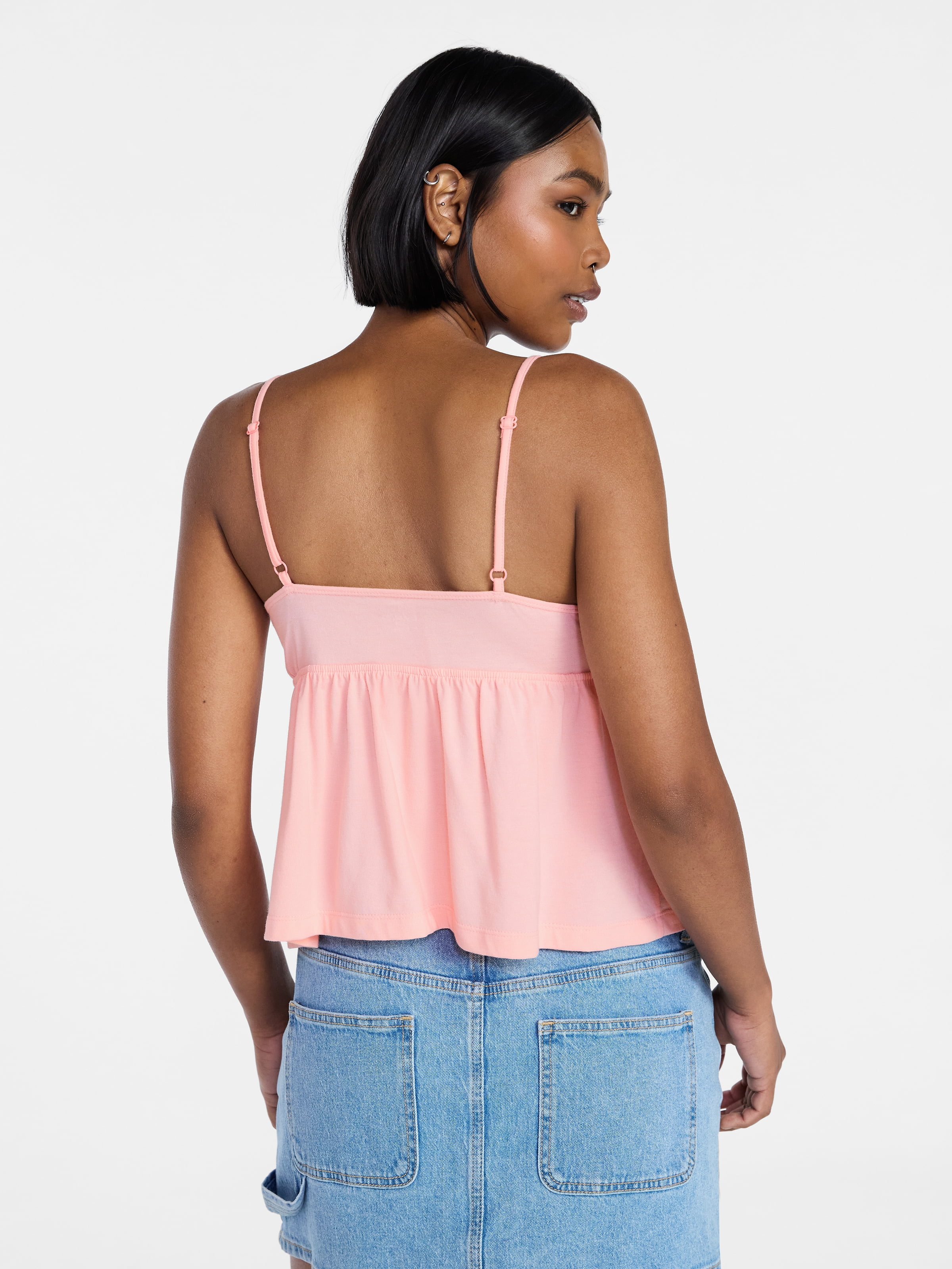 トップス maison de Dolce. blossom cami No Boundaries Babydoll Cami Top, Women's XXS-XXL - Walmart.com