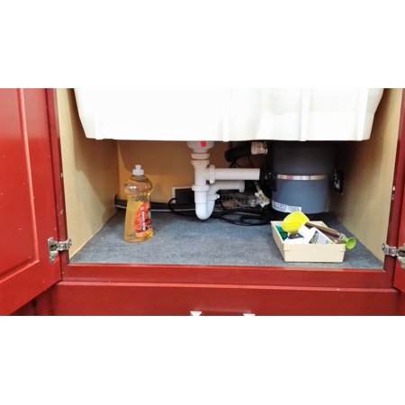 Cleanup Stuff Under Sink Mat 24 X 84 Cut To Fit Roll Non Adhesive