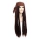 thumbnail image 3 of Peluca para cosplay, pelo largo, color marrón pirata, con trenzas, 72 cm, para adulto, 3 of 3