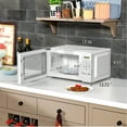 thumbnail image 4 of Mainstays 0.7 Cu ft Countertop Microwave Oven, 700 Watts， White, 4 of 12