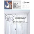 thumbnail image 3 of Curtain Rod Holders, 8PCS No Drilling Curtain Rod Brackets, Self Adhesive Nail Free Adjustable Curtain Rod Hooks, Multifunctional Sturdy Curtain Hangers, 3 of 9