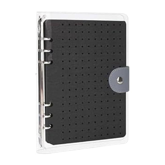 Organizador de broches de fieltro, libro organizador de dijes DIY, colección de insignias modernas y portátiles para el hogar, escritorios, tiendas y Negro