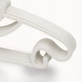 thumbnail image 4 of 10 Pack Colour Plastic Baby Hangers, Extendable Hangers, Children Coat Hangers with Stackable Hooks, Non-Slip Toddler Hangers for Kids Children Clothes Dresses (White), 4 of 5
