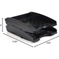 thumbnail image 4 of Mintra Office Plastic Desk Organizers 2pk (Black, Letter Tray), 4 of 4