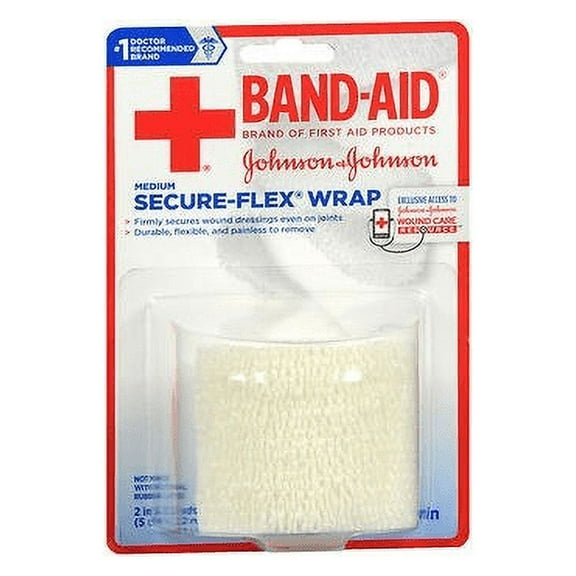 Johnson & Johnson First Aid Secure-Flex Wrap 2" X 2.5 Yards -, Pack of 5