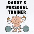 thumbnail image 2 of CafePress - Daddys Personal Trainer Body Suit - Baby Light Bodysuit, Size Newborn - 24 Months, 2 of 4