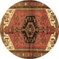 thumbnail image 1 of Ahgly Company Indoor Round Persian Brown Traditional Area Rugs, 6' Round, 1 of 4