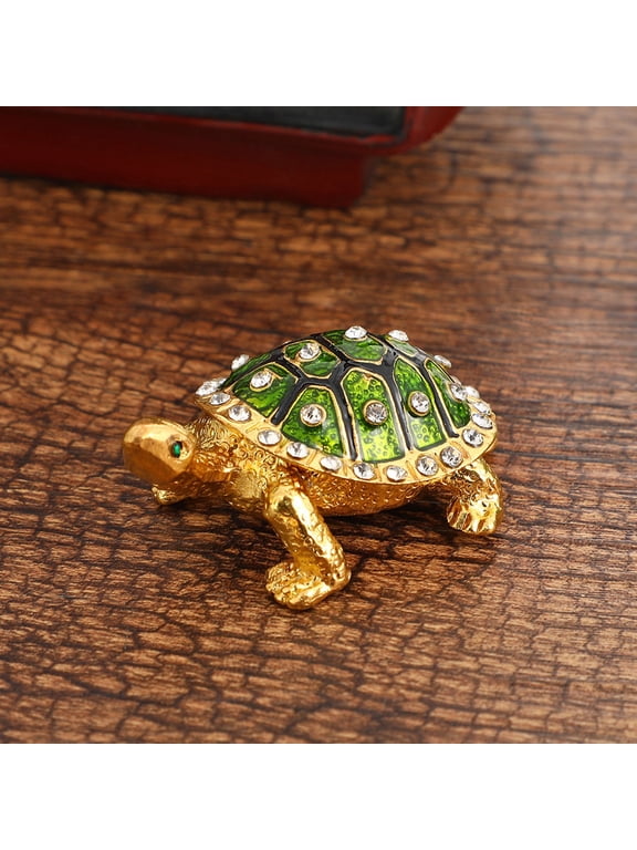 Tortoise Jewelry Box Light Desktop Decoration Storage Box Household Ring Earrings Jewelry Box