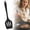 Black, variant on Small Silicone Spatula,11.8-Inch Heat Resistant Flexible Kitchen Turner for Flipping Steak,Omelettes,Eggs,Burgers,Non Stick Kitchen Turner & Pancake Spatula,Dishwasher Safe (1 Pack)