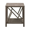 thumbnail image 3 of Furniture of America Darrell Modern Farmhouse Wooden End Table, Hazelnut, 3 of 5