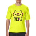 thumbnail image 1 of "Mens and Big Mens Meow Cute Cat Kitty T-Shirt, up to size 3XLT", 1 of 5