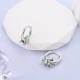 thumbnail image 3 of NARMO Original 925 Sterling Silver Hoop Earrings AAA CZ Shining Starfall for Women Jewelry Gift, 3 of 6