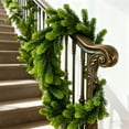 thumbnail image 5 of Christmas Garland, 6.2ft DIY Greenery Norfolk Pine Garland Indoor Outdoor Decorations, Two Color Needles, 148 Mesh 70.8", Artificial & Flowers Vines for Xmas Holiday Wedding Party Stairs, 5 of 7