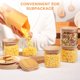 thumbnail image 5 of Set de tarros de vidrio para almacenamiento de alimentos ComSaf 700 ml (24 oz) x4 con tapas, 5 of 9