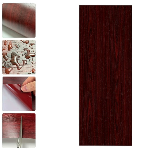 Milisten Self-Adhesive Floor Planks Sticker Coffee PVC 1Pack