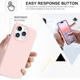 thumbnail image 6 of iPhone 15 Pro Case, Phone Case iPhone 15 Pro, Slim Fit Liquid Silicone Soft Gel Rubber Lightweight Microfiber Lining Shockproof Anti-Scratch Protective Cover for iPhone 15 Pro 6.1'', Pink Sand, 6 of 8