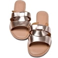 thumbnail image 4 of LSLJS Sandales Plates pour Femmes à Bout Rond Ouvert avec Bride Tressée Confortables Décontractées pour l'Été Plage, 4 of 4
