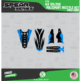 thumbnail image 3 of Kalair GFX Graphics Kit for Kawasaki KX250 POLISPORT RESTYLE (2003-2008) Spear Series, 3 of 5