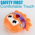 thumbnail image 3 of Juguetes de bañera, juguetes de baño, juguetes para bebés, máquina de burbujas de jabón, máquina automática de burbujas de pulpo, juguetes de agua, juguetes con música (naranja) brillar Juguete, 3 of 6