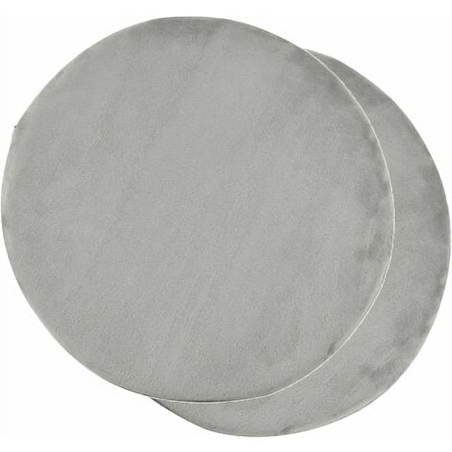 Juego de 2 cojines redondos para silla, cojín de espuma viscoelástica redondo de 40 cm, cojines para sillas, bancos, taburetes WHWY