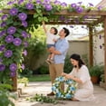 thumbnail image 4 of HuiXinOu Simulation Flower Wreath - Spring Summer Rose Peony Door Hanging, Large Home Decor for Living Room Wall Entryway, 4 of 8