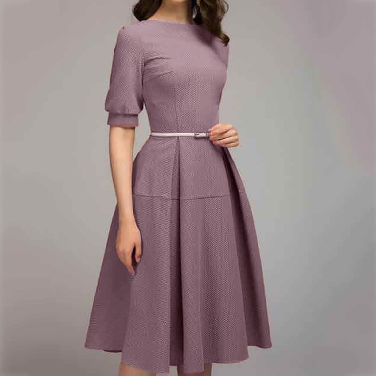 Women Ladies Half Sleeve Casual Vintage 