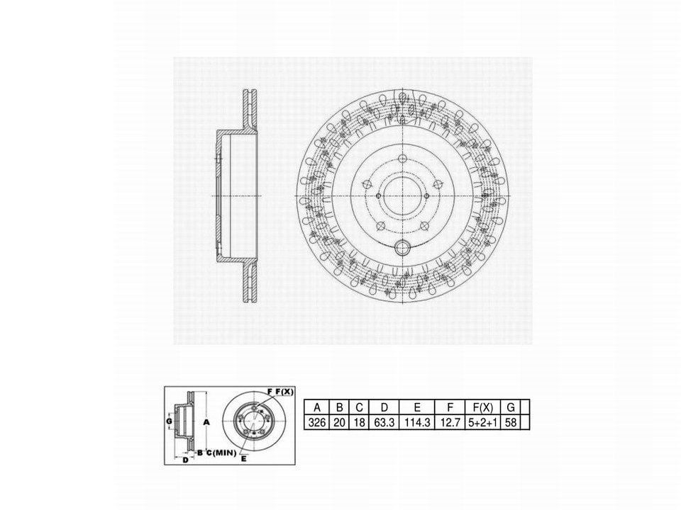 Winstop Brake Rotor, Rear WS253051, Subaru WRX 2020-2017