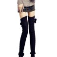 thumbnail image 1 of Leggings de invierno a la moda para mujer, botas, calentadores de piernas largos, calcetines tejidos a crochet, calcetines cálidos de punto hasta el muslo, 1 of 5