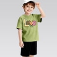 thumbnail image 7 of YunPes Girls T Shirts Loose Fit Short Sleeve Kids Summer Tops Soft Casual Crewneck Basic Tees Cute Birthday Outfits Easter Shirt, 7 of 7