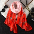 thumbnail image 4 of 2023 Moda Estampado Floral Gasa Hijab Bufanda Mujeres Pareo Señora Bandanas Toallas de Playa Verano Musulmán Velo Wrap Fular Femenino, 4 of 5