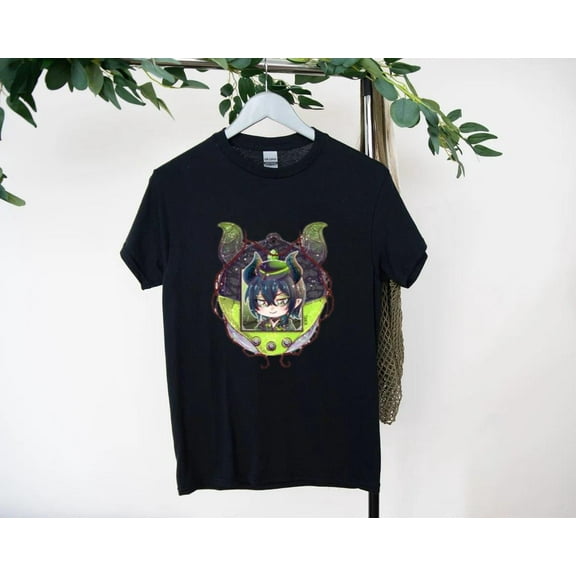 Diasomnia Tamagotchi T-Shirt with Playful Villain Design, for men & women, up to size 5XL.