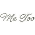 thumbnail image 3 of Unik Occasions Rhinestone Me Too Script Wedding Shoe Stickers, Blue, 3 of 3