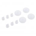 6pcs Duckbill Valves and 4pcs Membrane Prevents Backflow Washable Compatible Breastpumps Parts for M5