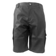 thumbnail image 6 of Men's Casual High-Waisted Shorts with Button Detail for Everyday Wear Comfortable Lightweight Design for Summer Activities, 6 of 7