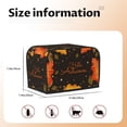 thumbnail image 4 of Toaster Covers 2 Slice, Autumn Leaves Festive Greeting Waterproof Bread Machine Cover Fits for Standard 2 Slice Toasters, Home Decor Toaster Protection with Hanging Rope, 4 of 7