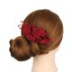 thumbnail image 2 of El Pelo De Boda, Peineta Lateral Para El Pelo De Flores De Tela, Simulación De Cuentas Florales, Peineta Para El Pelo, Accesorio Para El Cabello Para Mujeres Y Niñas Advancent HA044829-02, 2 of 6