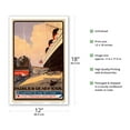 thumbnail image 2 of Paris Havre New York - Chemins de fer de l'État (French State Railways) - Vintage Travel Poster by Albert Sébille c.1920s - Master Art Print (Unframed) 12in x 18in, 2 of 4