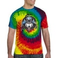 thumbnail image 2 of Wild Bobby, Celtic Wolf, Animal Lover, Tie-Dye Tees, Reactive Rainbow, Medium, 2 of 3