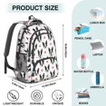 thumbnail image 5 of Boston Terrier and Dog Paw Print Backpack for School, Cute School Bag with Adjustable Shoulder Straps and Padded Back, 16.9"x12.6"x5.9", 5 of 5