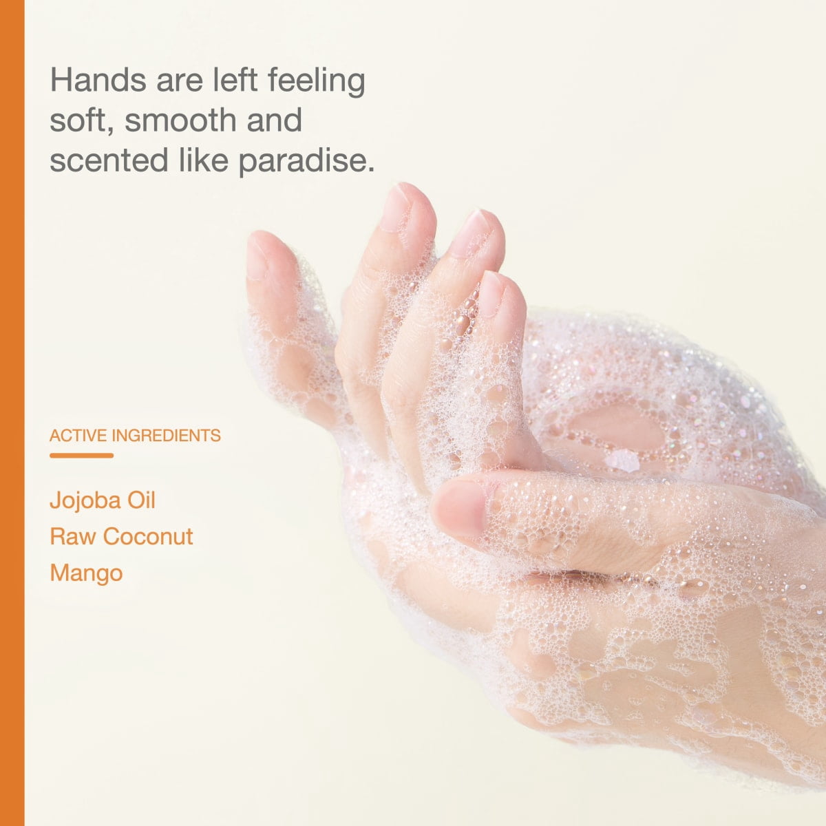 Raw Sugar Simply Hand Wash, Raw Coconut + Mango Hand Soap, 16.9 fl oz