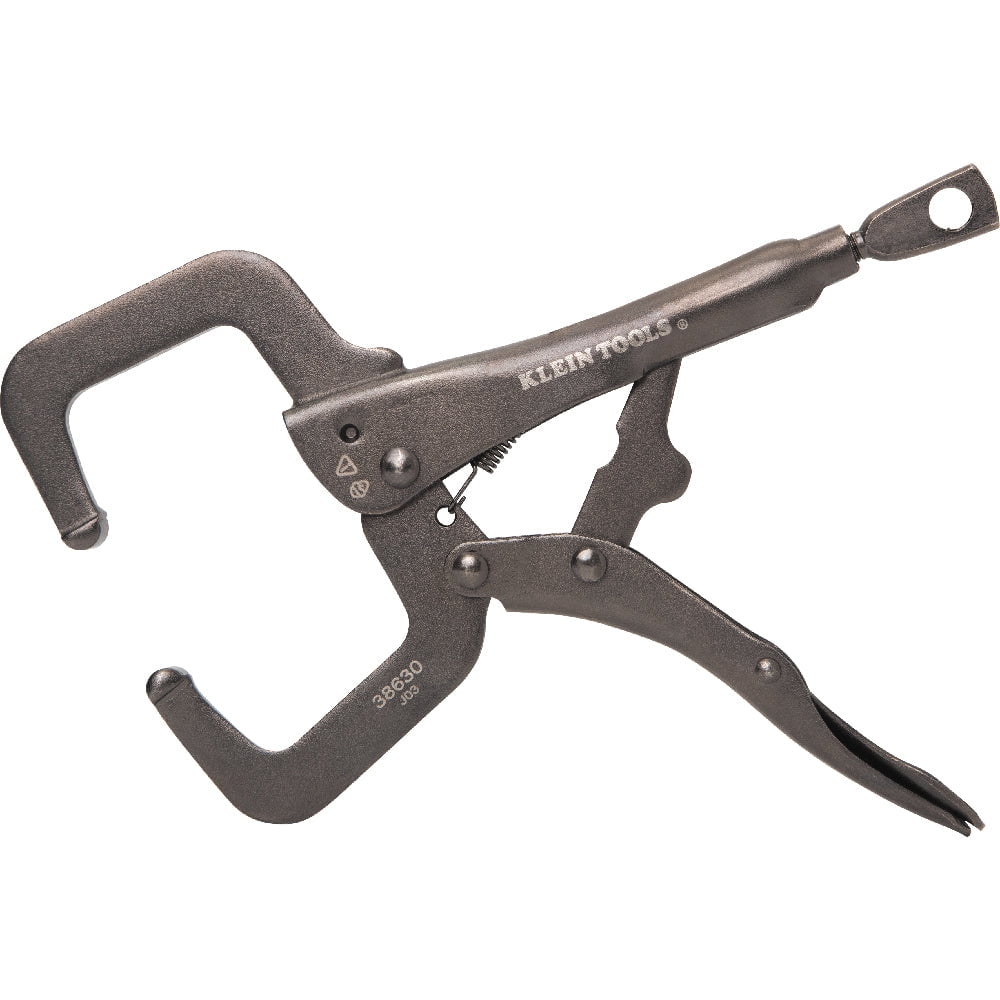 Klein Tools 38630 C-Clamp Locking Pliers with Standard Jaws, 6-Inch
