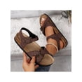 thumbnail image 6 of Adjustable Outdoor Sandals for Women - Comfortable Cork Footbed, Plain Design with PVC Fabric Slides, 6 of 6