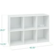 thumbnail image 3 of Best Choice Products 6-Cube Bookshelf, 13.5in Display Storage System, Organizer w/ Removable Back Panels - White, 3 of 9