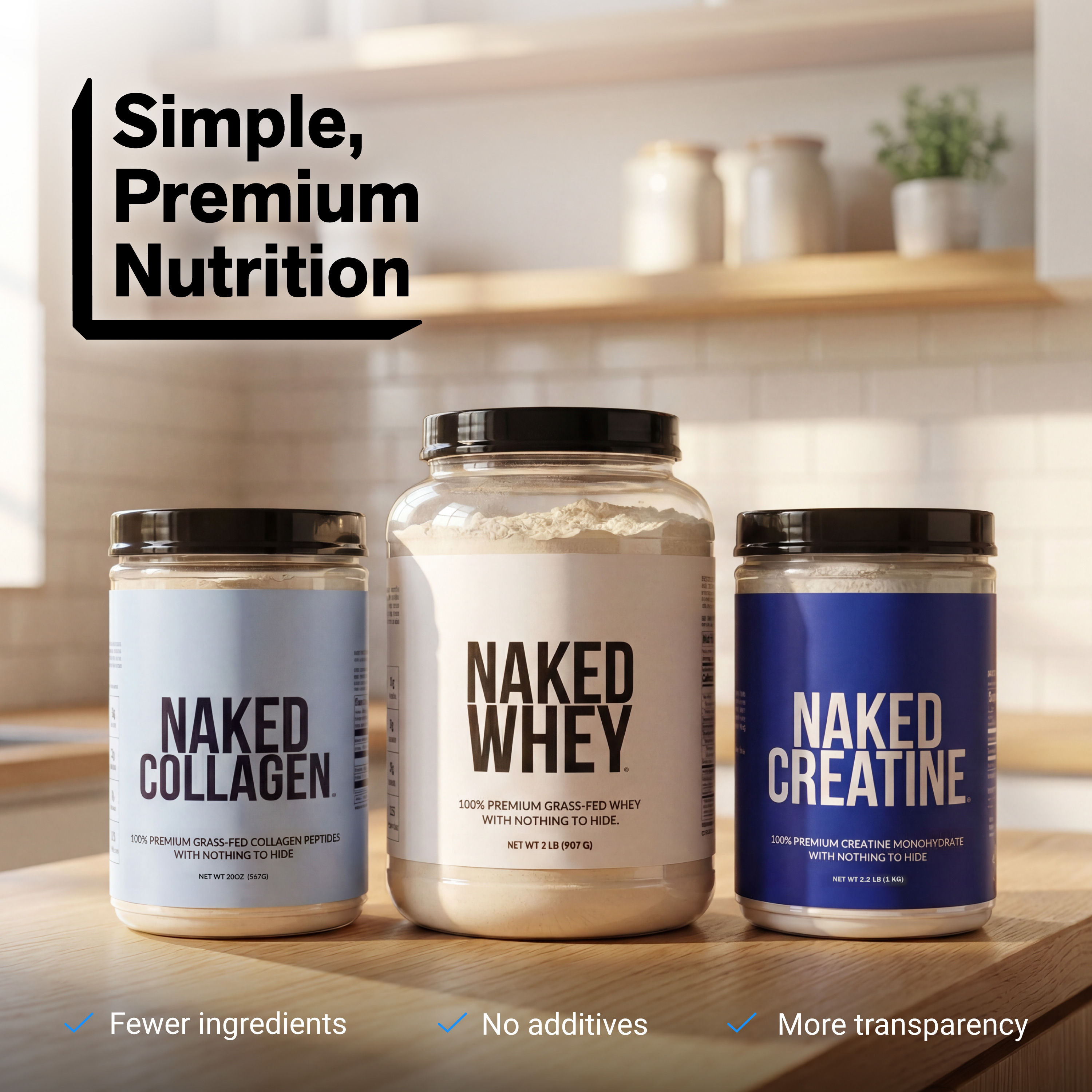 Naked Nutrition Grass Fed Whey Protein Powder, Vanilla, 1 lb photo 8